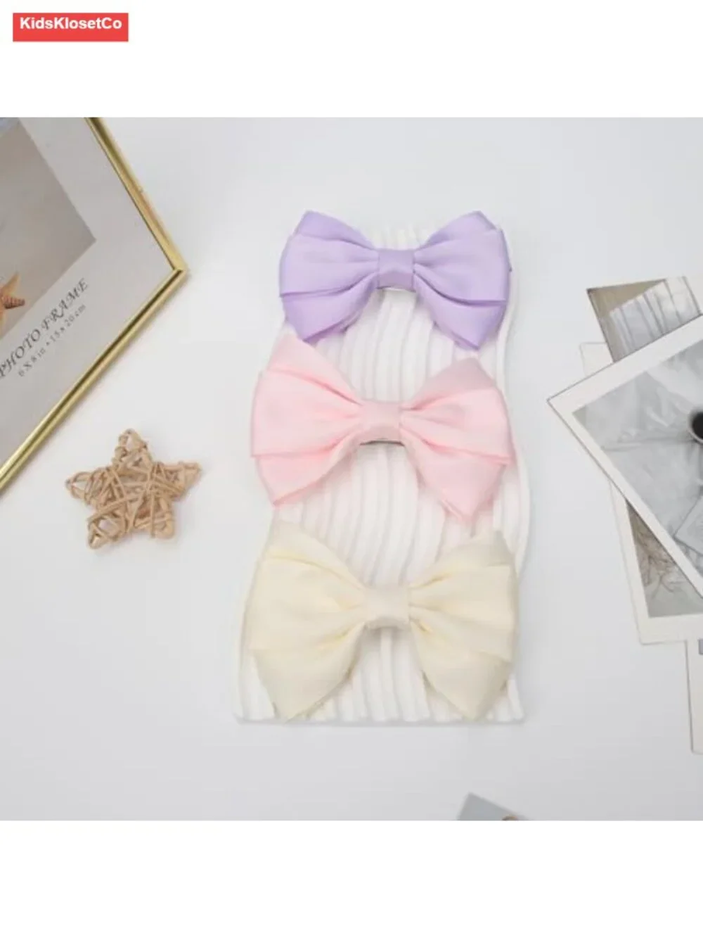 Thick Ribbon Boutique Alligator Clips Hair Bows 4.5in Girls Toddlers Teens